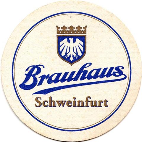 schweinfurt sw-by brauhaus rund 2fbg 1b (215-hg wei-u oh www-blausilber) 